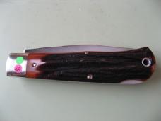 TUNA VALLEY 2012 LOCK BACK TRAPPER AMBER STAG
