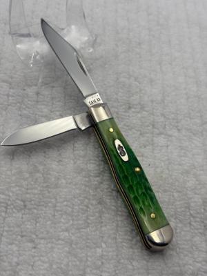 Case XX USA 8 Dot  6225 12 SS Small Coke Bottle Jack Swell Center 2 Blade 40