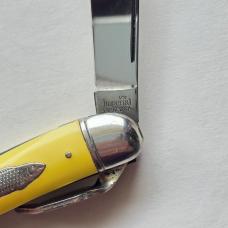 Vintage Imperial USA Fish Knife Yellow Toothpick Scaler Disgorger Pat Pend 1940s