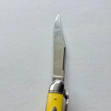 Vintage Imperial USA Fish Knife Yellow Toothpick Scaler Disgorger Pat Pend 1940s