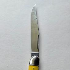 Vintage Imperial USA Toothpick Pocket Knife Yellow Fish Shield Single Blade 5"