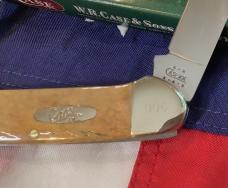 Case xx 2002 Rare Canoe w/ Fantastic Exotic Giraffe Handles MDL# EX2131 SS