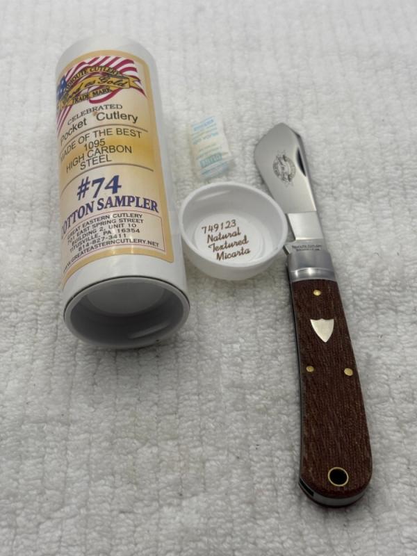 Great Eastern Cutlery Tidioute Cutlery USA # 749123 1 Blade Cotton Sampler Great Eastern Cutlery Tidioute Cutlery USA # 749123 1 Blade Cotton Sampler