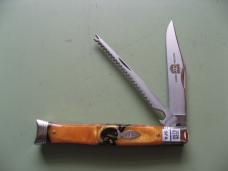 GREAT EASTERN 631226SS SFA FISH KNIFE BLACK AND GOLD ACRYLIC #1