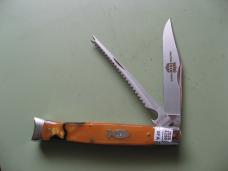 GREAT EASTERN 631226SS SFA FISH KNIFE BLACK AND GOLD ACRYLIC #2