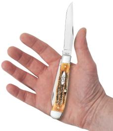 Case 6.5 BoneStag - Trapper-Clip and Wharncliffe blades