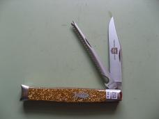 GREAT EASTERN 631226SS SFA FISH KNIFE GLITTER GOLD ACRYLIC