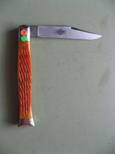 GREAT EASTERN NORTHFIELD 631226 SFA FISHTAIL KNIFE HARVEST GOLD JIGGED BONE 