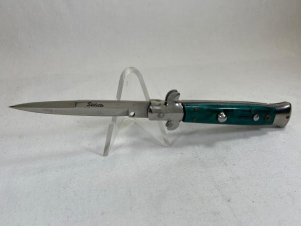 Green Swirl Automatic Stiletto Green Swirl Automatic Stiletto