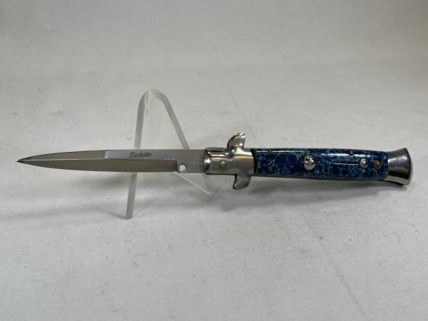Blue Marble Automatic Stiletto Blue Marble Automatic Stiletto
