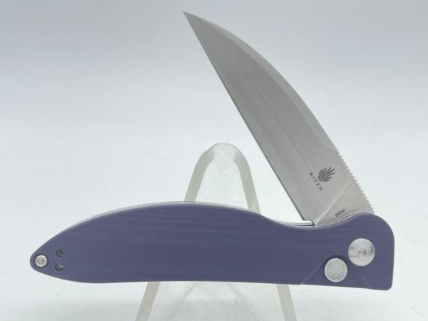 KIZER V3566N1 Purple G10 Swaggs Design Sway Back Automatic