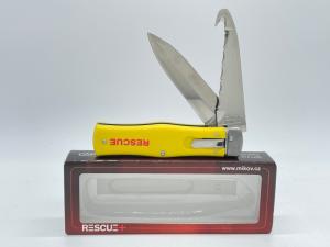 MIKOV KNIVES Spear Point amp Saw 2-Blade Leverlock Automatic Rescue w OMP Box