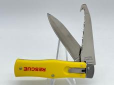 MIKOV KNIVES Spear Point & Saw 2-Blade Leverlock Automatic Rescue w/ OMP Box