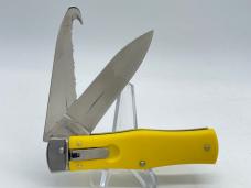 MIKOV KNIVES Spear Point & Saw 2-Blade Leverlock Automatic Rescue w/ OMP Box