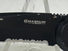 BOKER MAGNUM ABKBO018 Black Combo Tanto Folding Automatic 