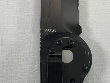 BOKER MAGNUM ABKBO018 Black Combo Tanto Folding Automatic 