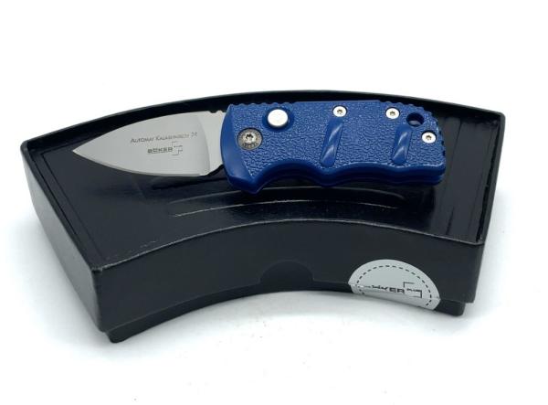 BOKER PLUS Drop Point Blue Stubby Automat Kalashnikov 74 w/ OMP Box BOKER PLUS Drop Point Blue Stubby Automat Kalashnikov 74 w/ OMP Box