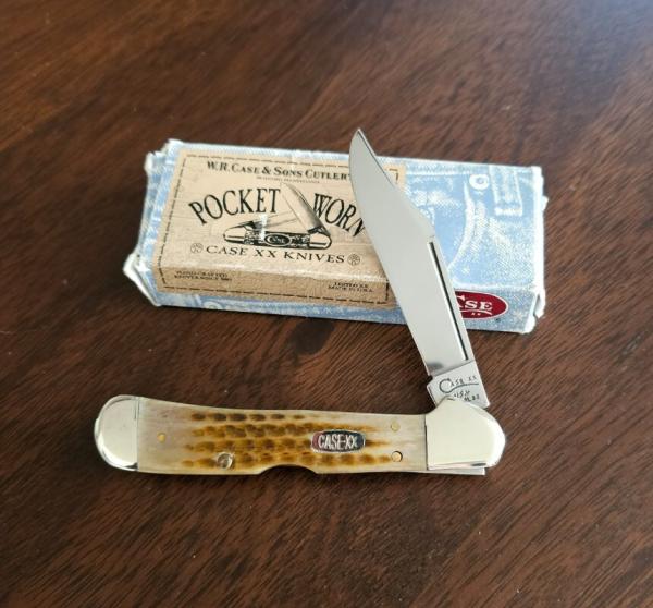 1998 Case XX Pocket Worn Green Bone Copperlock 61549L 