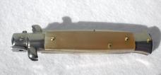 NEW FRANK BELTRAME 9" BEAUTIFUL HONEY HORN SCALES BAYONET BLADE ITALIAN STILETTO MANIAGO ITALY