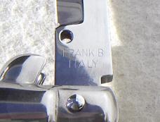 NEW FRANK BELTRAME 9" BEAUTIFUL HONEY HORN SCALES BAYONET BLADE ITALIAN STILETTO MANIAGO ITALY