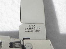 NEW A.G.A. CAMPOLIN 6" ABALONE SHELL SCALES AUTO LEVER LOCK MANIAGO ITALY 