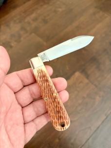 Great Eastern Cutlery 86 Rivertown Jack Antique Amber Jig Bone Knife GEC 862125