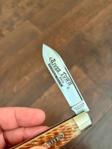 Great Eastern Cutlery 86 Rivertown Jack Antique Amber Jig Bone Knife GEC 862125