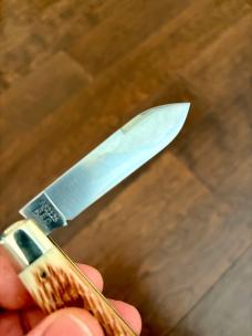 Great Eastern Cutlery 86 Rivertown Jack Antique Amber Jig Bone Knife GEC 862125