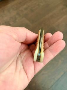 Great Eastern Cutlery 86 Rivertown Jack Antique Amber Jig Bone Knife GEC 862125