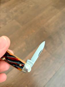 Great Eastern Cutlery 66 Amber Worm Groove India Bone Satin GEC 661225 Knife