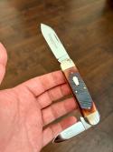 2009 SCHATT & MORGAN QUEEN BABY SUNFISH AMBER SAWCUT BONE 042265 | 1OF 100
