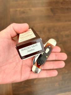 2009 SCHATT & MORGAN QUEEN BABY SUNFISH AMBER SAWCUT BONE 042265 | 1OF 100