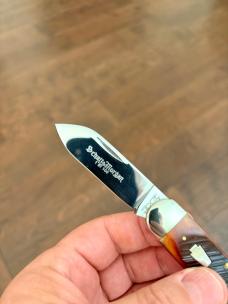 2009 SCHATT & MORGAN QUEEN BABY SUNFISH AMBER SAWCUT BONE 042265 | 1OF 100