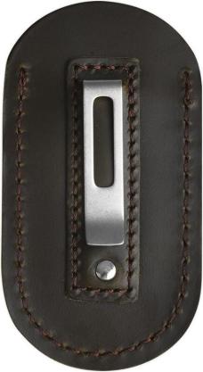 QSP Hedgehog Green Micarta Slipjoint 14C28N & Dark Brown Leather Sheath