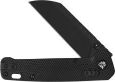 QSP Penguin Glyde Lock Blackout Knife 3" 14C28N FRN Handle