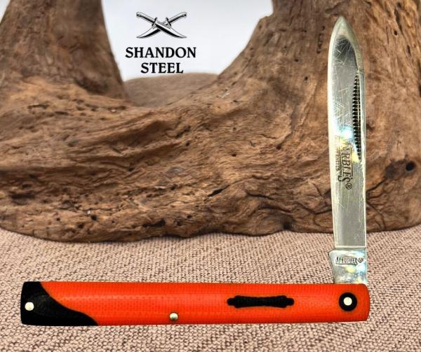 Marbles MR594 Orange and Black Doctors Single Blade Folding Pocket Knife (187) Marbles MR594 Orange and Black Doctors Single Blade Folding Pocket Knife (187)