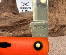 Marbles MR594 Orange and Black Doctors Single Blade Folding Pocket Knife (187)