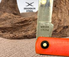 Marbles MR594 Orange and Black Doctors Single Blade Folding Pocket Knife (187)