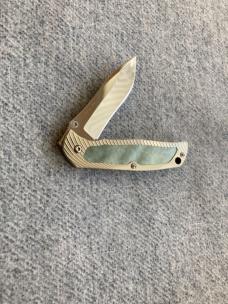 Vintage G. SAKAI Cutlery, Japan, RIP Liner-Lock, VG-10, Black Pearl Interframe Pocket Knife - MINT