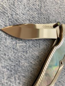 Vintage G. SAKAI Cutlery, Japan, RIP Liner-Lock, VG-10, Black Pearl Interframe Pocket Knife - MINT