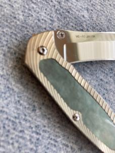 Vintage G. SAKAI Cutlery, Japan, RIP Liner-Lock, VG-10, Black Pearl Interframe Pocket Knife - MINT