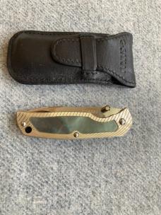 Vintage G. SAKAI Cutlery, Japan, RIP Liner-Lock, VG-10, Black Pearl Interframe Pocket Knife - MINT