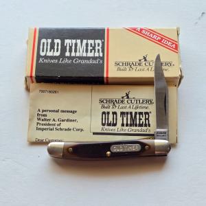 Vintage Schrade USA 18OT Mighty Mite Lockback Knife Single Blade MIB Box Papers