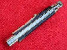Antique 1950's 9" Italian automatic switchblade Stiletto knife Brazilian horn/ Bayonet blade A&K