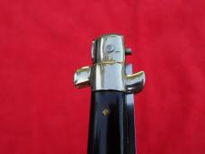Antique 1950's 9" Italian automatic switchblade Stiletto knife Brazilian horn/ Bayonet blade A&K