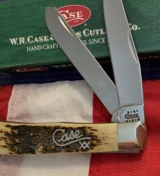 Case xx 2001 Trapper (6254 SS) w/ Petro Green Bone Handles & Silver Script -NOS