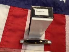Queen *Dan Burke* 2007 Stockman (MDL# Burke 26) Pocket Knife w/ Beautiful Winter bottom Bone Handles