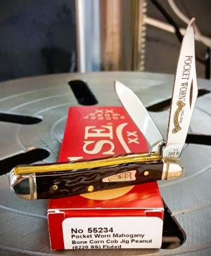 2026 Case XX Peanut 30th Anniversary 6220 SS Pocket Worn Mahogany Bone Corn Cob Jig