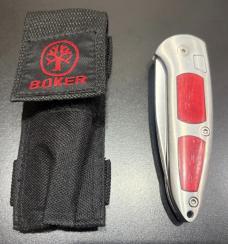 Boker Solingen Top Lock, Red Bone Scale Inserts