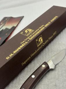 D.H. Russell- Grohmann Canadian Made R104S Belt Knife Mini Skinner NIB